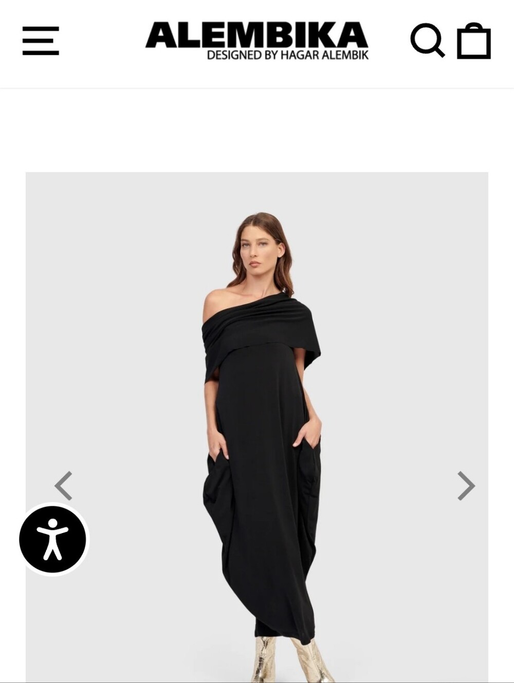 ALEMBIKA DESIGNED BY HAGAR ALEMBIK SAVOIR MAXI WOMENS BLACK DRESS SIZE 6 - Picture 5 of 16